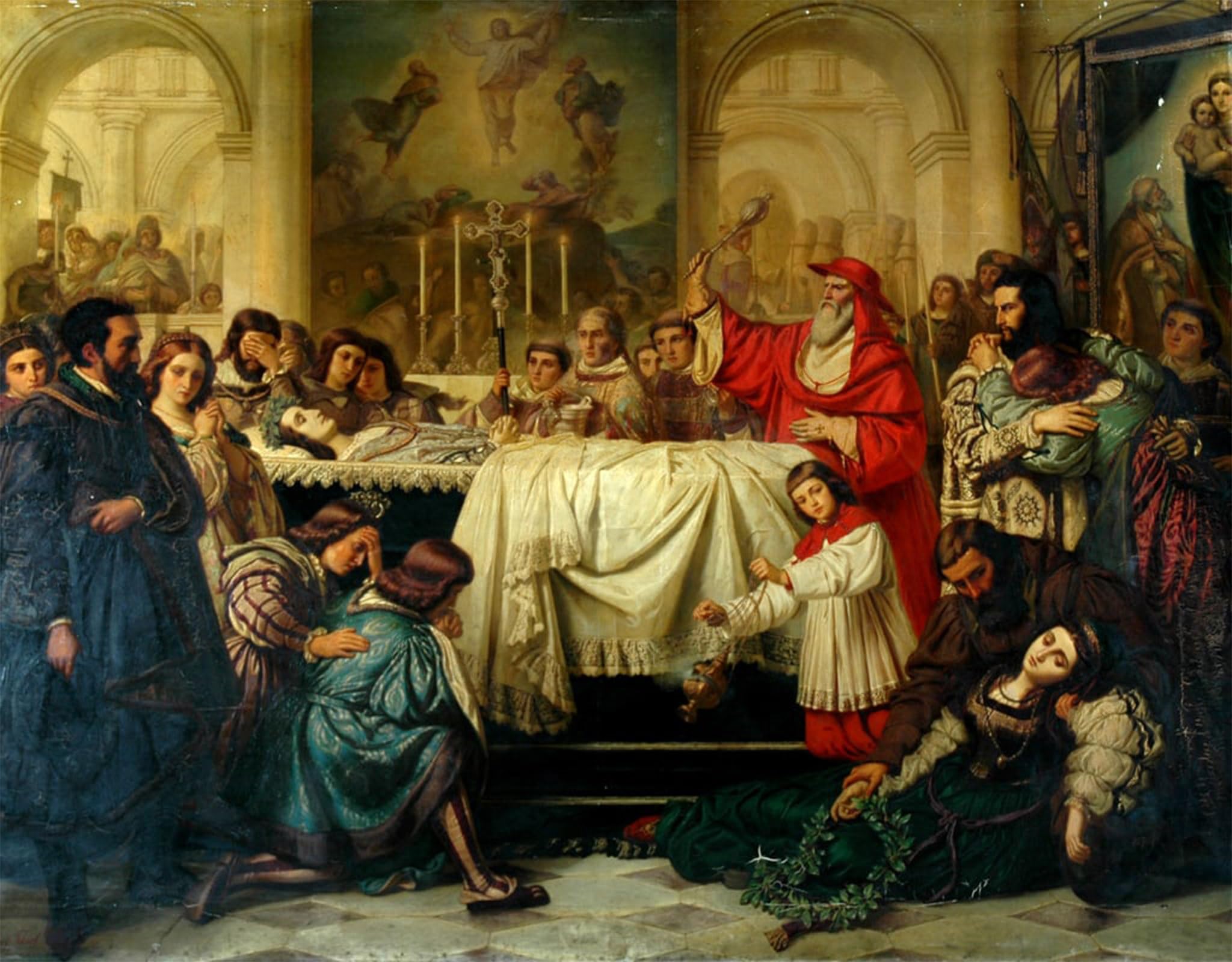 POSTERIIk Famous Animal Posters Vintage Picture Death of Raphael by Carl Robert Arthur Thiele Modern Wall Decor for Home Decor 60x90cm