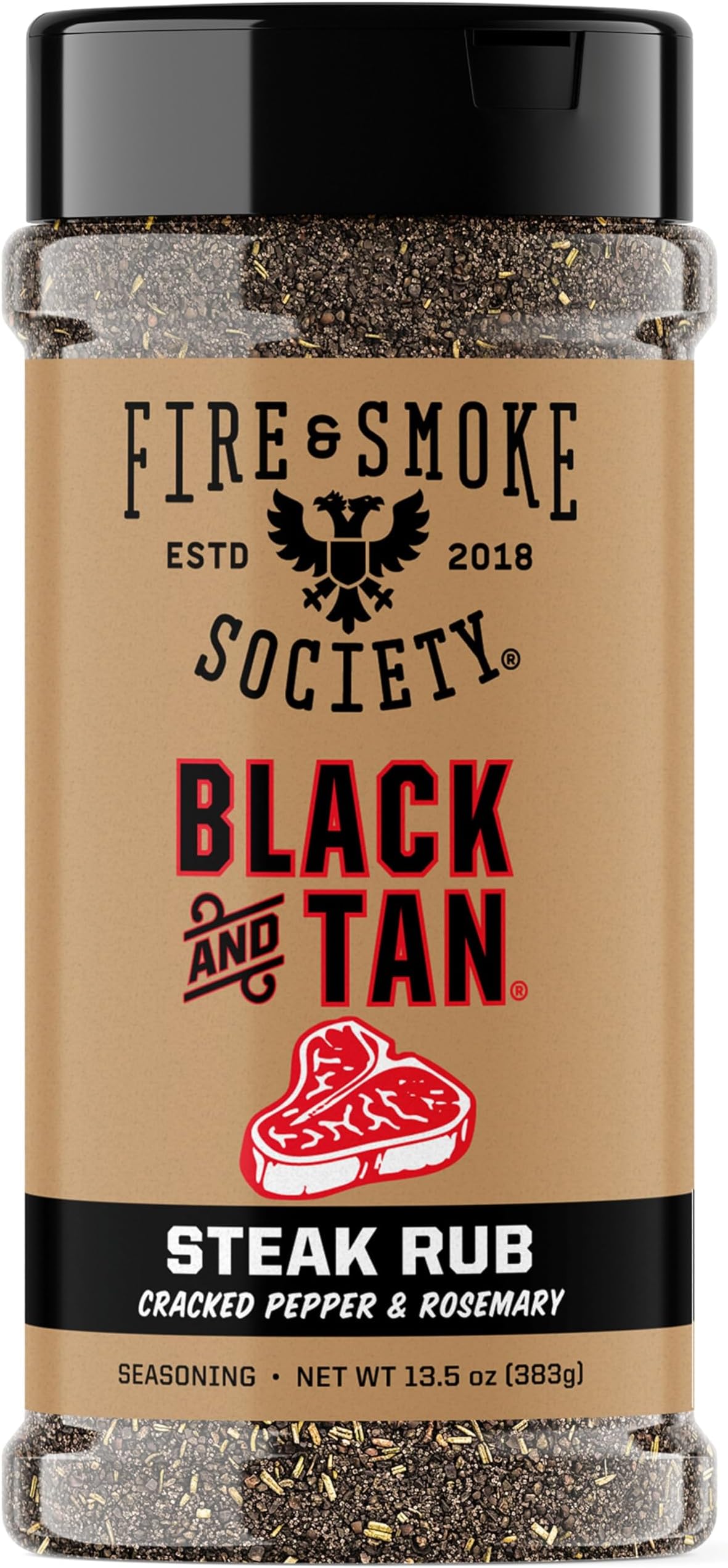 Black & Tan Steak Seasoning Blend | Steak Rub, 13.5 oz