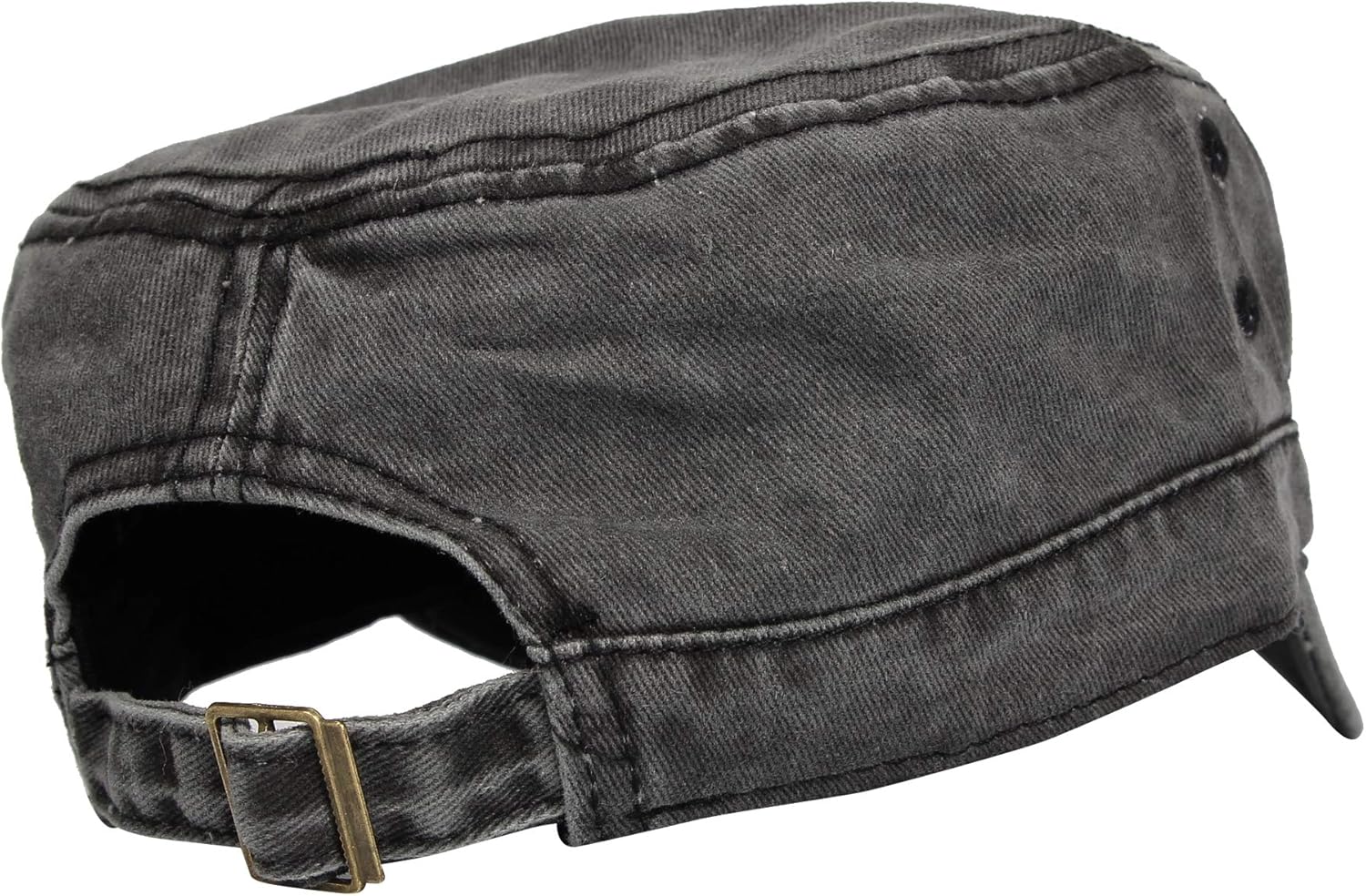 WITHMOONS Washed Cotton Cadet Cap Vintage Military Army Hat Mens Womens KZ40037 - Image 4