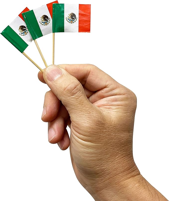 Amazon.com | KingSeal Mexican Flag Toothpicks, 2.5 Inch - 2 Boxes of