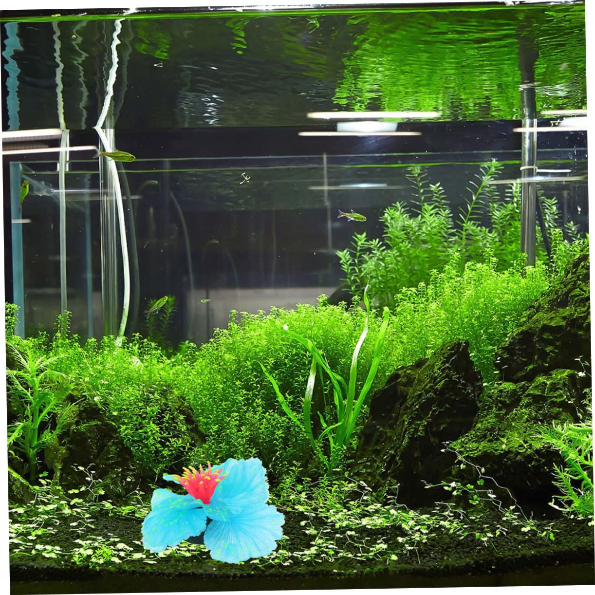 BESPORTBLE 4stücke Kunstpflanzen Für Aquarien Dekorative Wasserpflanzen Langlebig Und Pflegeleicht Für Fischbecken Und Desktop-Dekoration Schaffen Eine Natürliche Unterwasserlandschaft