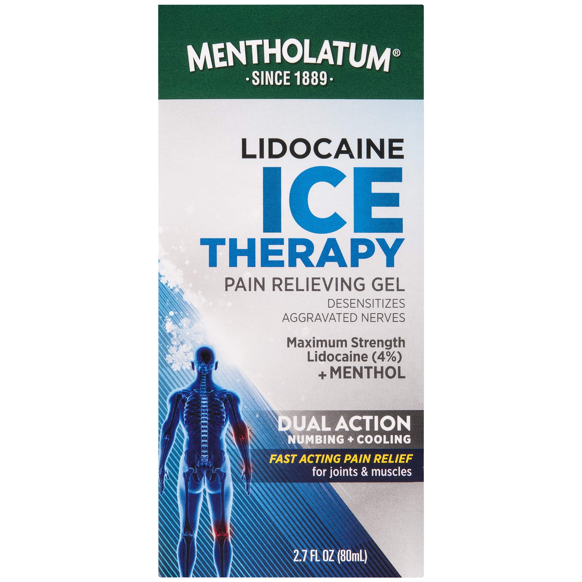 Buy Mentholatum Lidocaine Ice with Menthol Pain Relieving Gel for