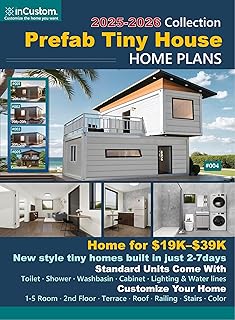 Incustom#004 Plan for Tiny Houses to Live in for Adults prefab Homes Foldable Container