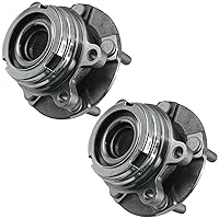 Vista 115 de TRQ Juego de 2 rodamientos de rueda trasera y conjunto de cubo con sensor ABS compatible con Ford Transit Connect 2014-2018