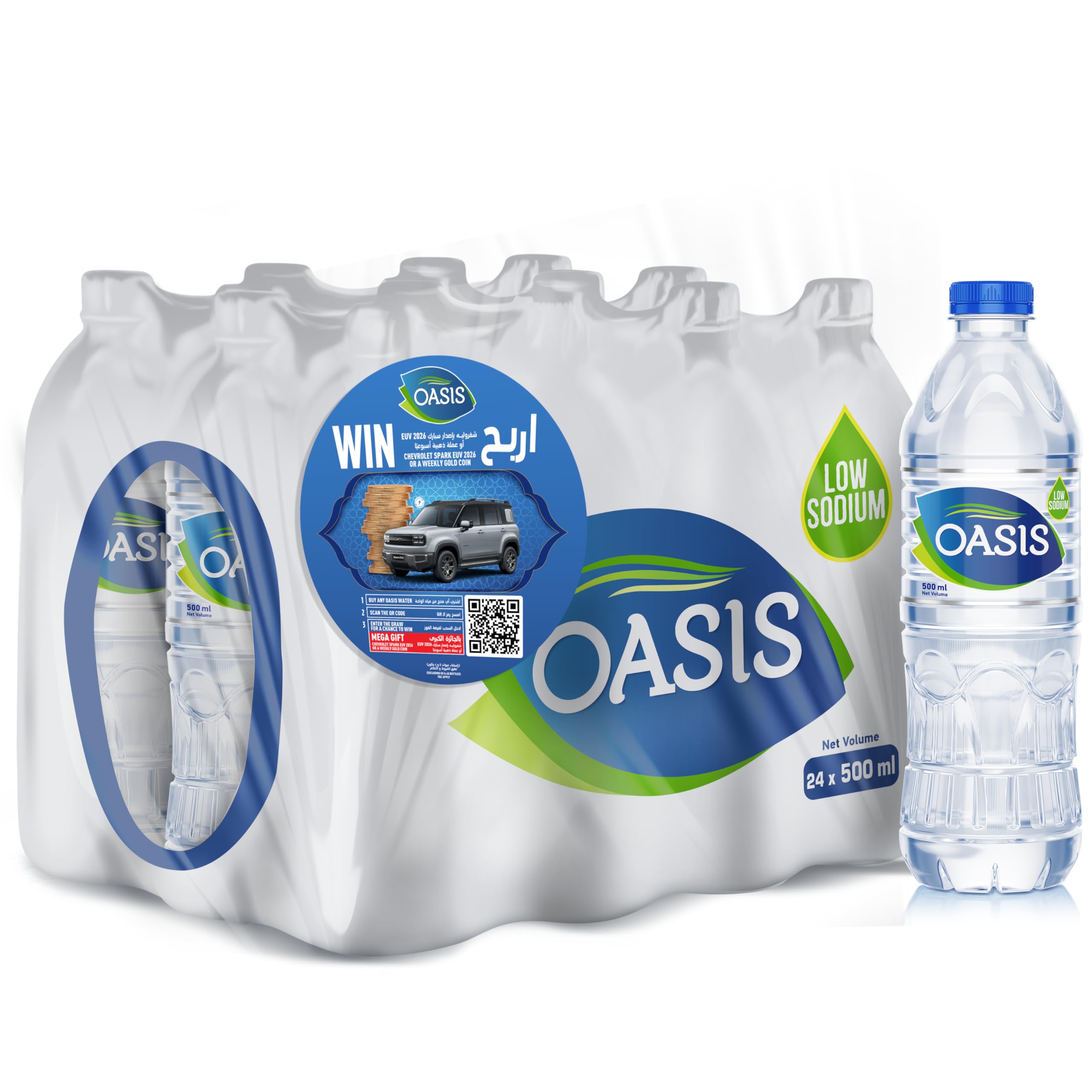 Oasis Still Drinking Water, 24 X 500 ml