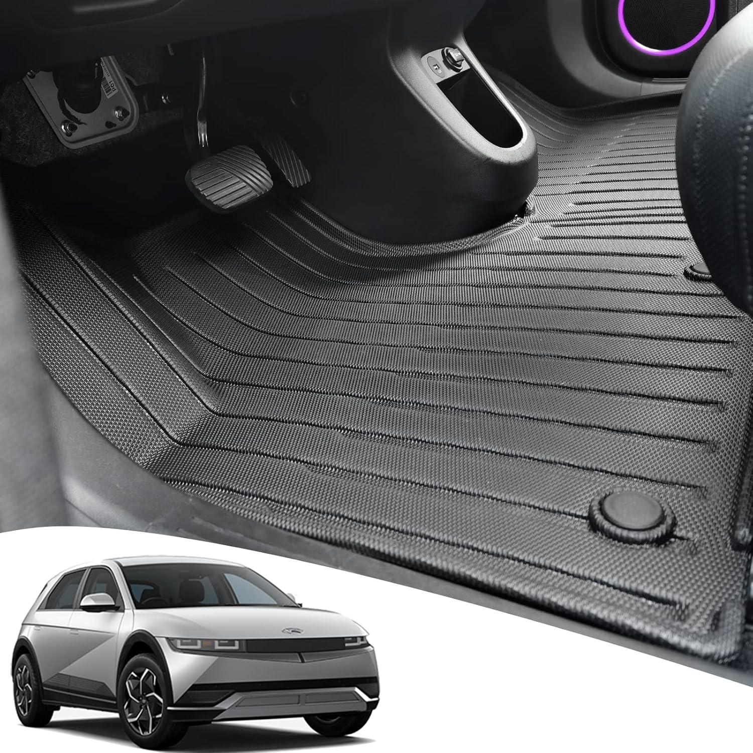 CARESA Floor Mats for Hyundai IONIQ 5 2022 2023, Durable AntiSlip Floor Liners for