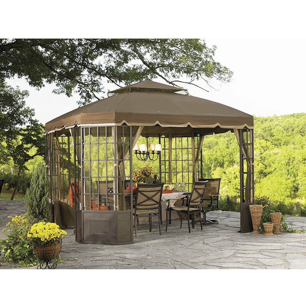 Sunjoy 110109162 Original Replacement Canopy for Bay Window Gazebo