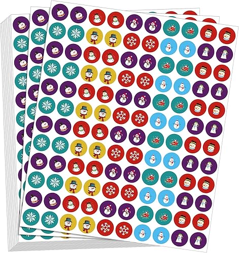 3000 calcomanías de invierno, calcomanías de muñeco de nieve a granel para niños, calcomanías de vacaciones de invierno para fiesta, aula, surtido