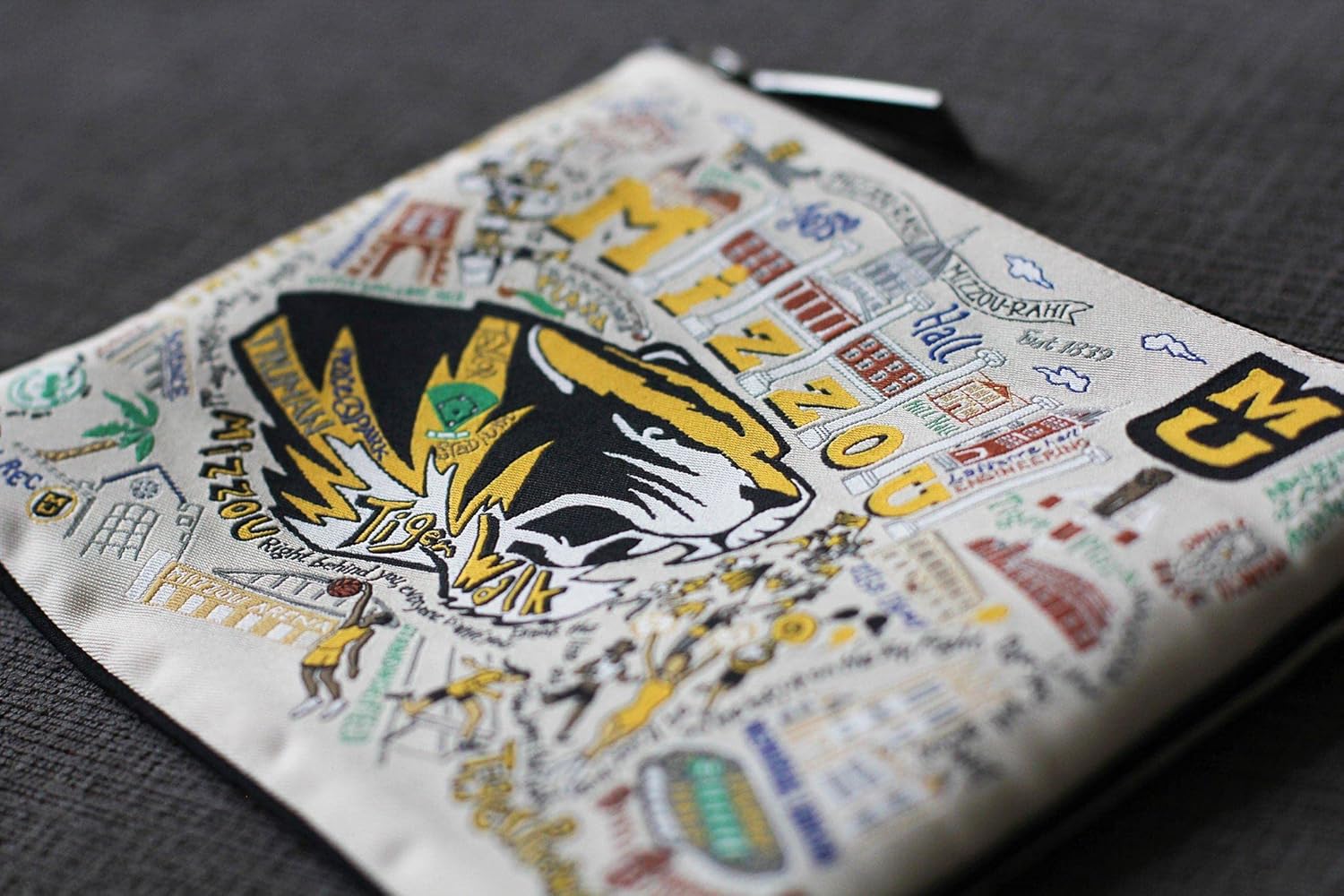 Catstudio University of Missouri (Mizzou) Collegiate Zipper Pouch Purse | Holds Your Phone, Coins, Makeup, Dog Treats, & Tech Tools - Image 4