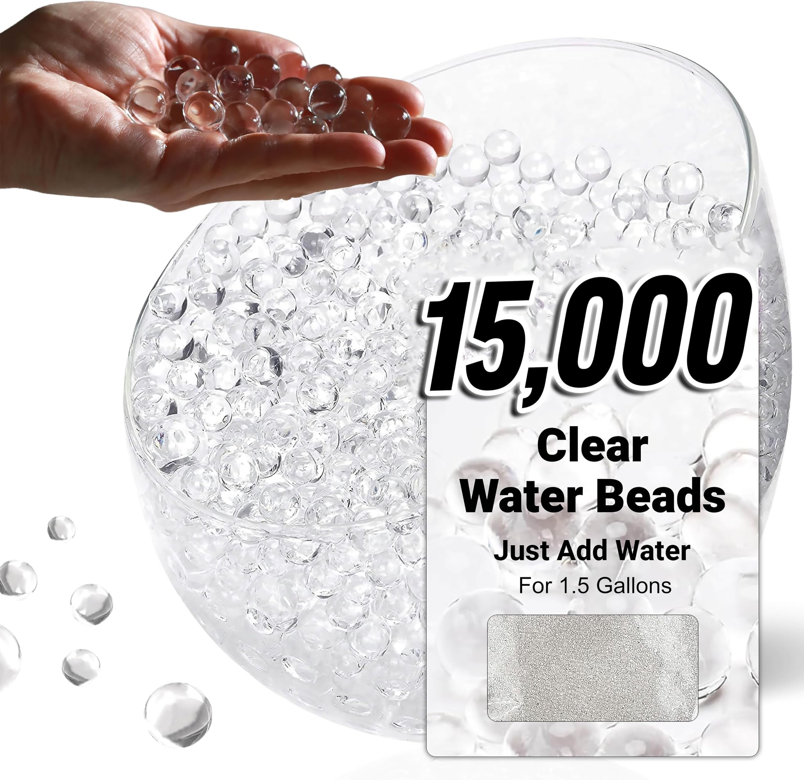 comforder – Water Beads, Water Balls, Decorative Water Beads for Plants, Decorative Gel Balls for Vase Fillers (Clear, 10,000)