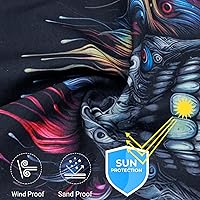 Vista 75 de Obacle - Tapabocas con cuello polar y de estilo de pañuelo contra el polvo y el sol para hombre y mujer