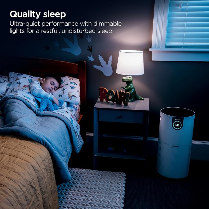 Shark Clean Sense Air Purifier Max, HP201, White image 6