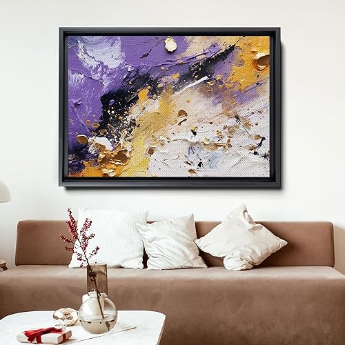 Miniatura 5 de Abstract Horizons, Canvas Painting - Fusion of Acrylic and, Creating Captivating Wall Art