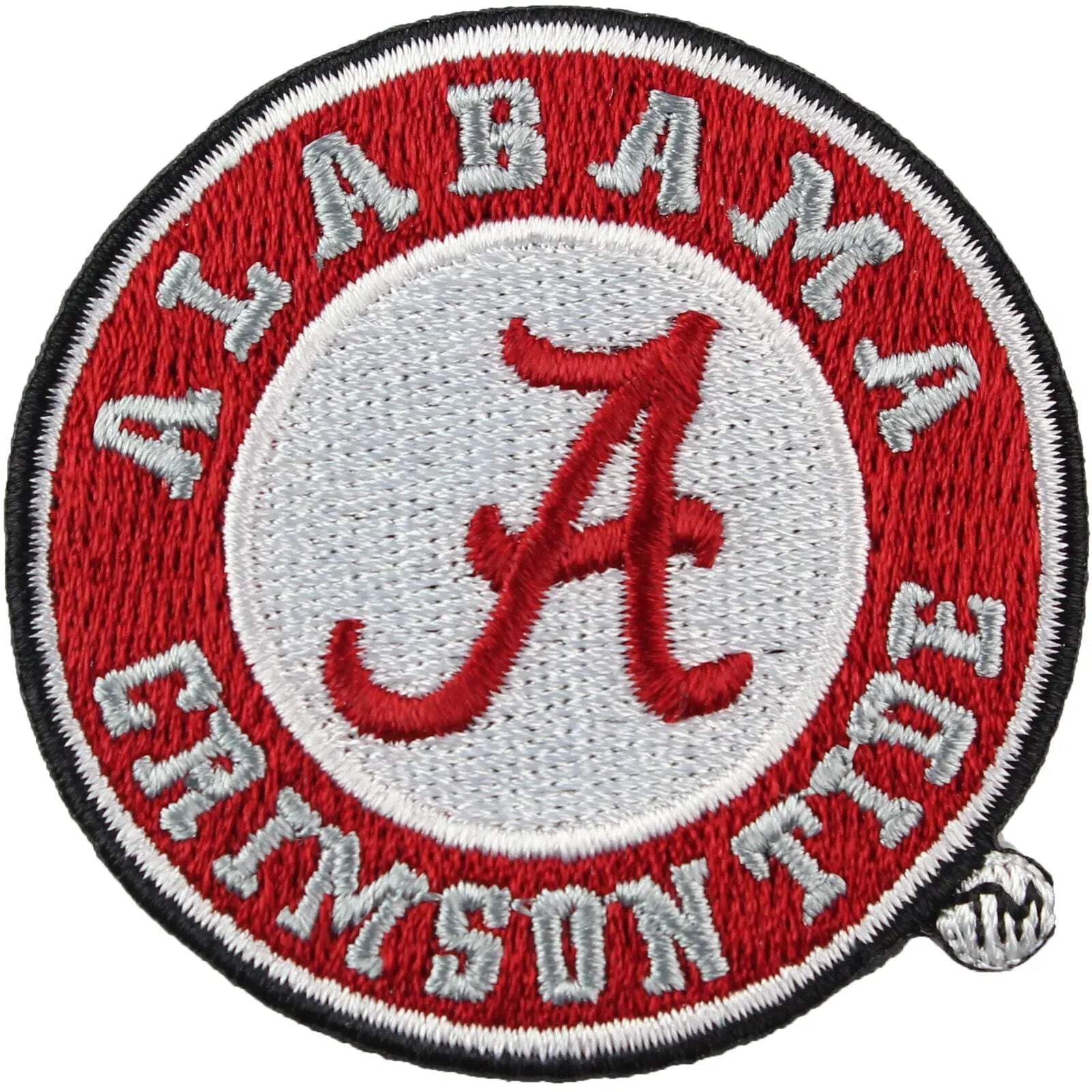 Alabama Crimson Tide Round Logo Iron On Embroidered Patch Small