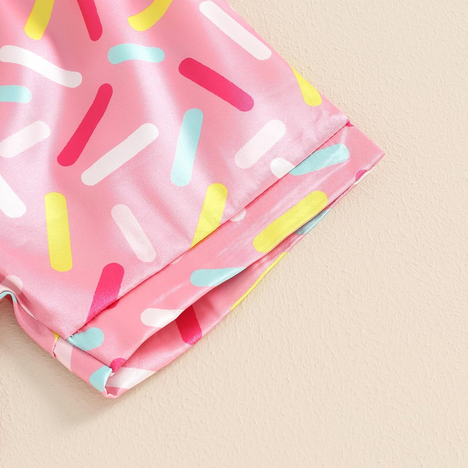 Toddler Baby Kids Satin Summer Pajamas Set Short Sleeve Button-Down Pajamas Top Pants 2Pcs Loungwear Sleepwear Pjs - Image 7