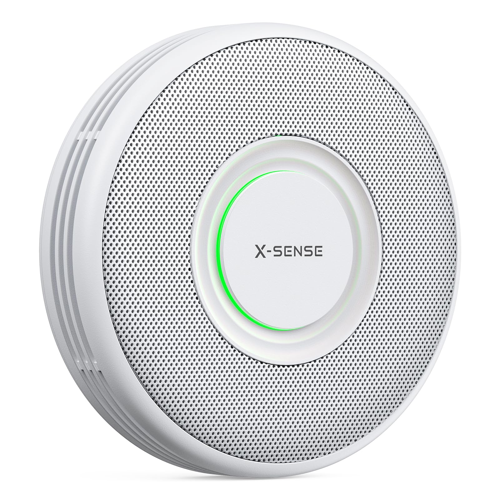 X-Sense Rauchmelder mit 10-Jahres-Batterie, Deutscher Sprachalarm mit Standortangabe (17 Orte), große Testtaste, Standby ohne Blinklicht, XS0B-SN, 1 Stück