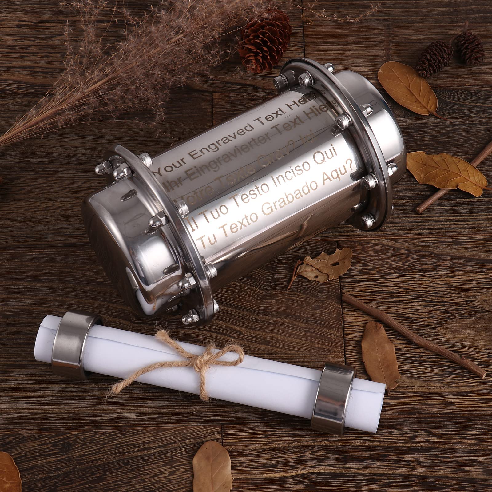 Amazon.com: OXYEFEI Customized Stainless Steel Time Capsule