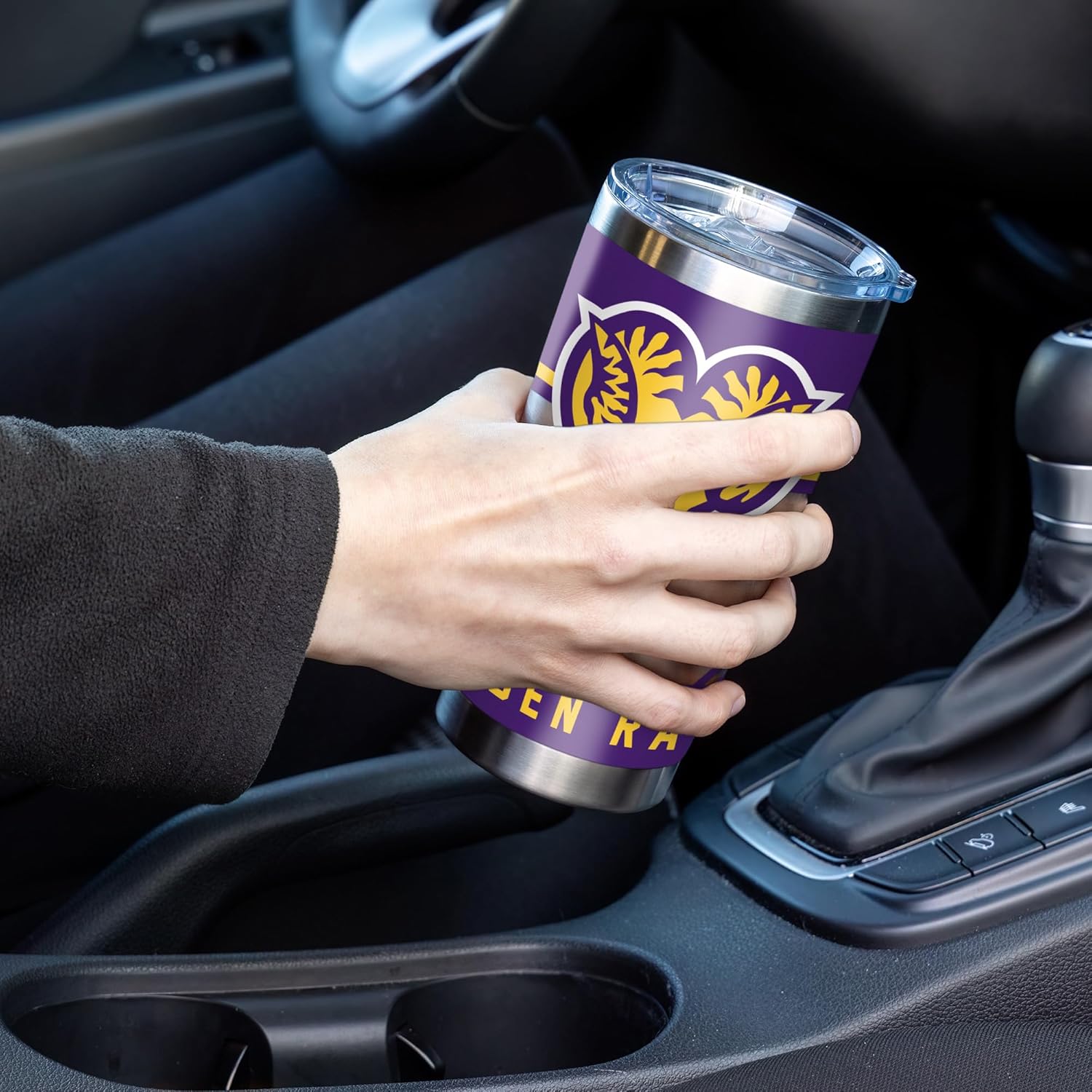 Rico Industries NCAA West Chester Golden Rams Standard 20oz Stainless Steel Tumbler with Lid - Great For Coffee, Tea, Water or Cocktails - Image 3