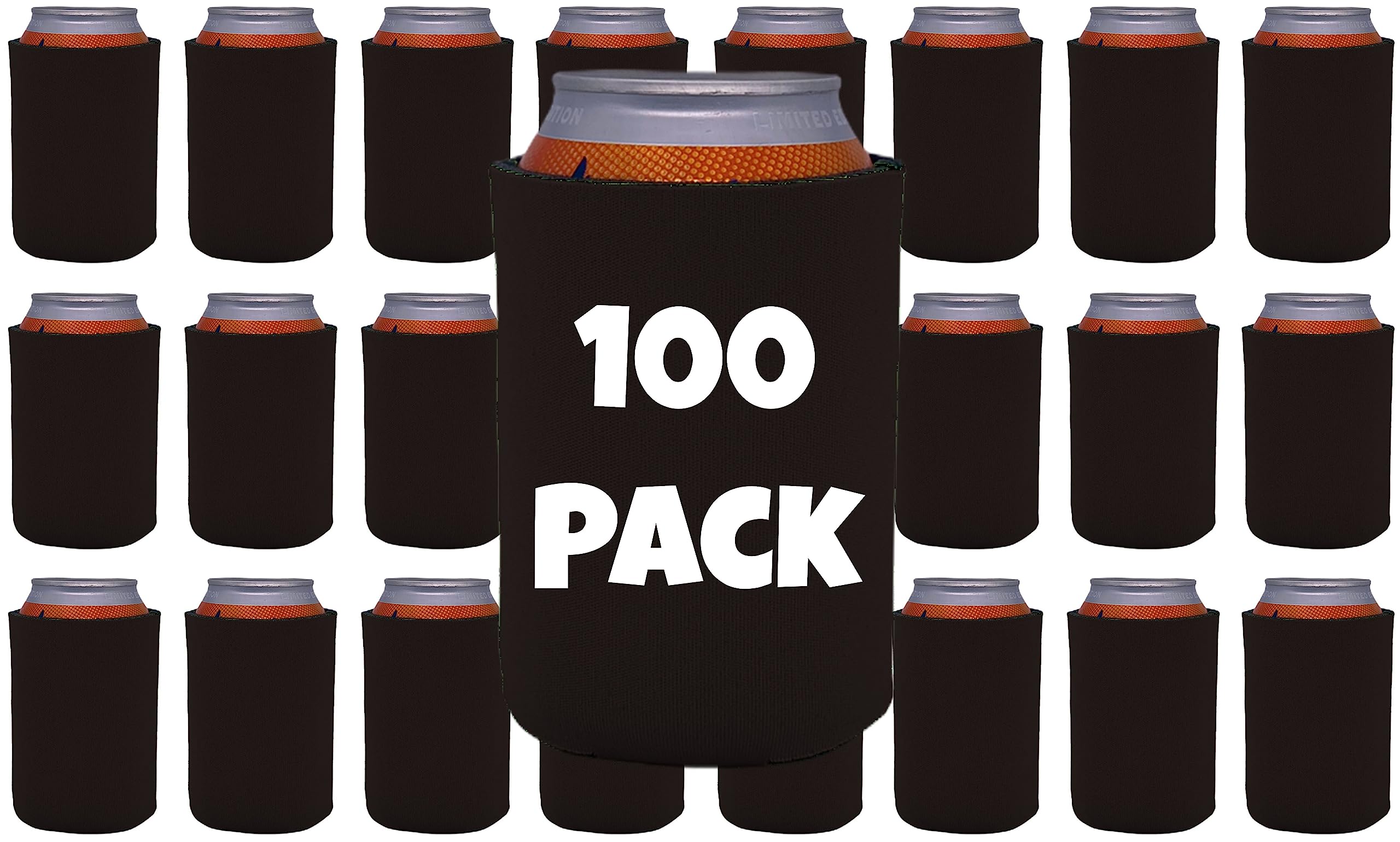 Blank Foam Collapsible Can Coolie 100 Pack