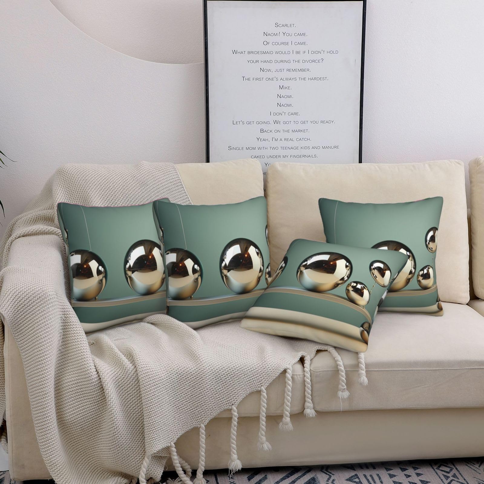 Housses de coussin de style rustique de haute qualité 50,8x50,8 cm les 4