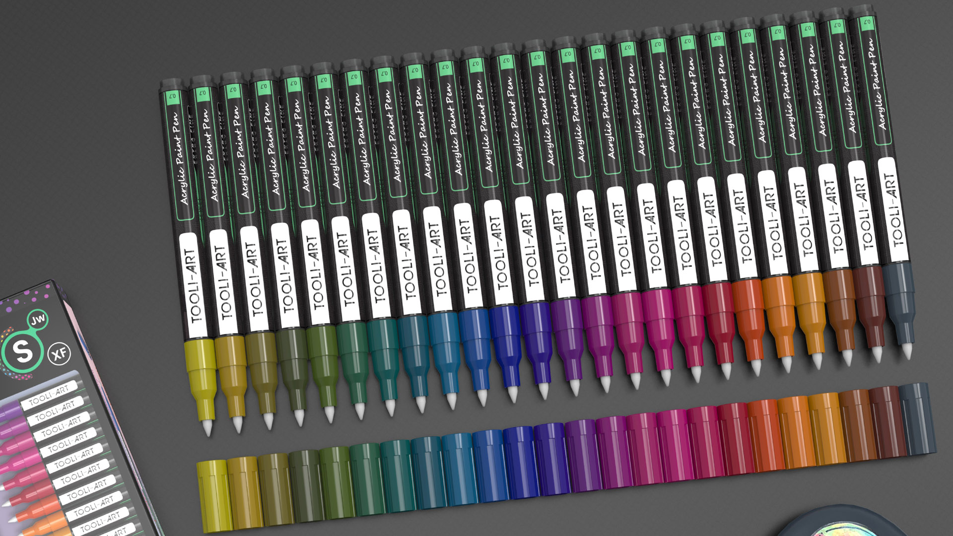 Tooli Art Acrylic Pens The Range Tooli-Art Acrylic Paint Pens