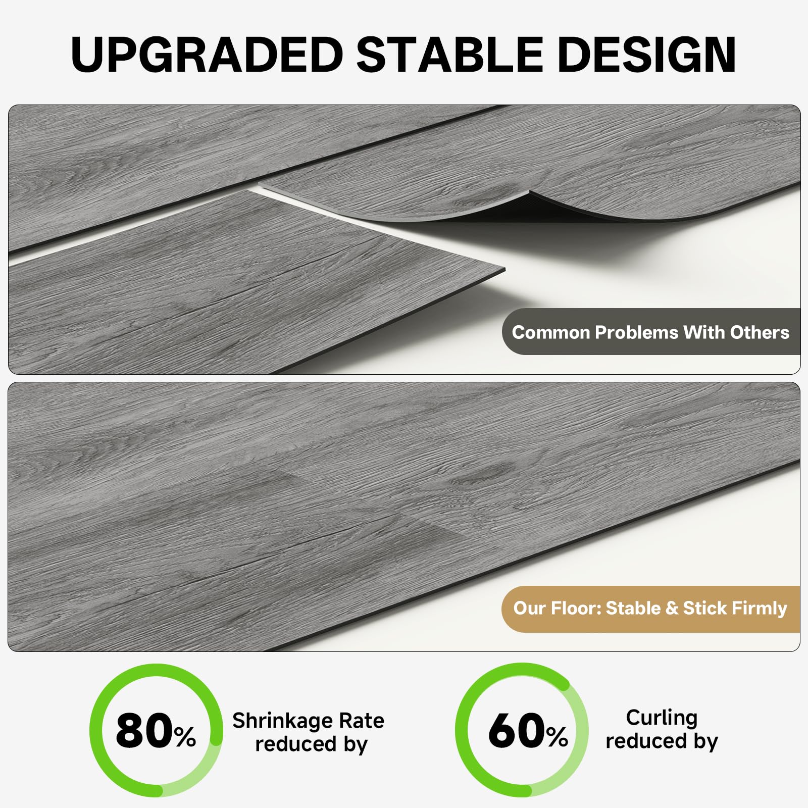 ATOPOSE - Piastrelle per pavimenti in vinile con venature del legno, confezione da 36 pezzi, 5,02 m², impermeabili e autoadesive, installazione fai da te, per soggiorno, bagno, cucina, camera da