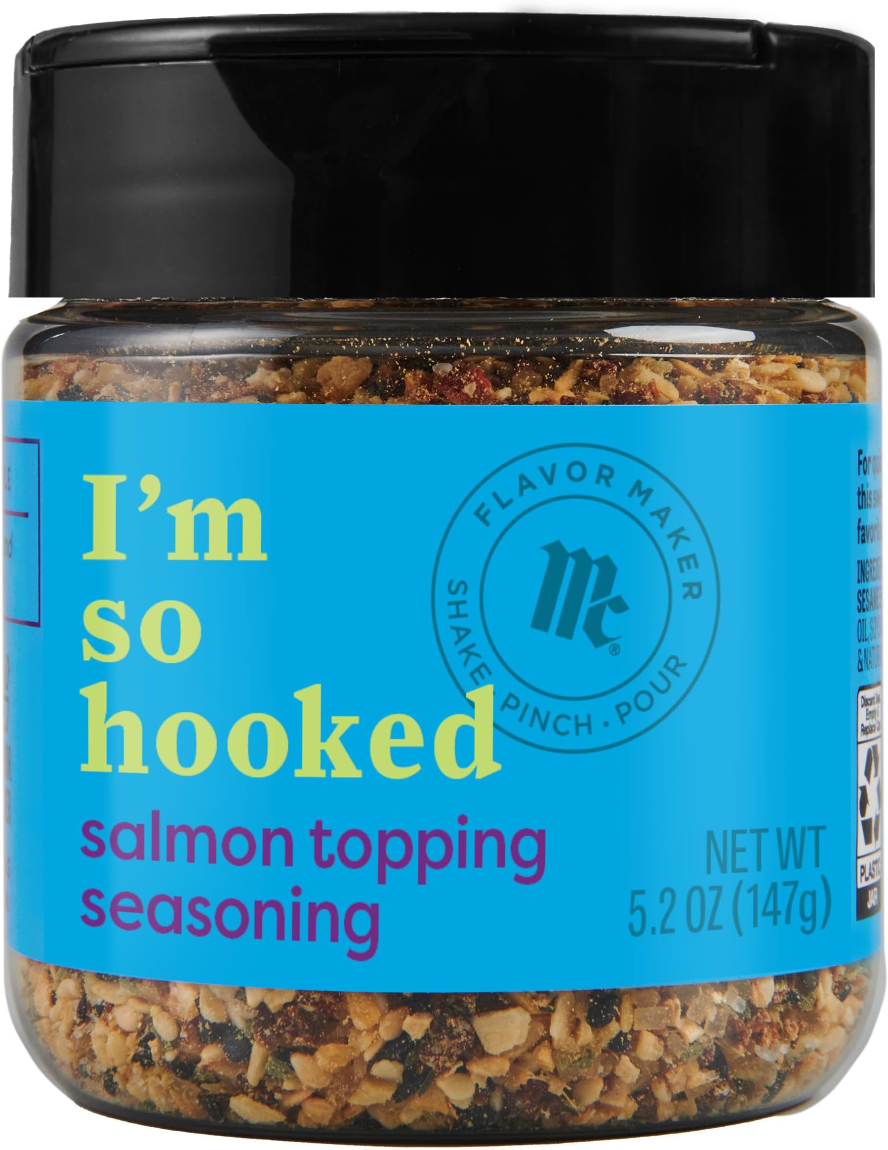 Salmon Topping Seasoning, Flavor Maker, 5.2 oz