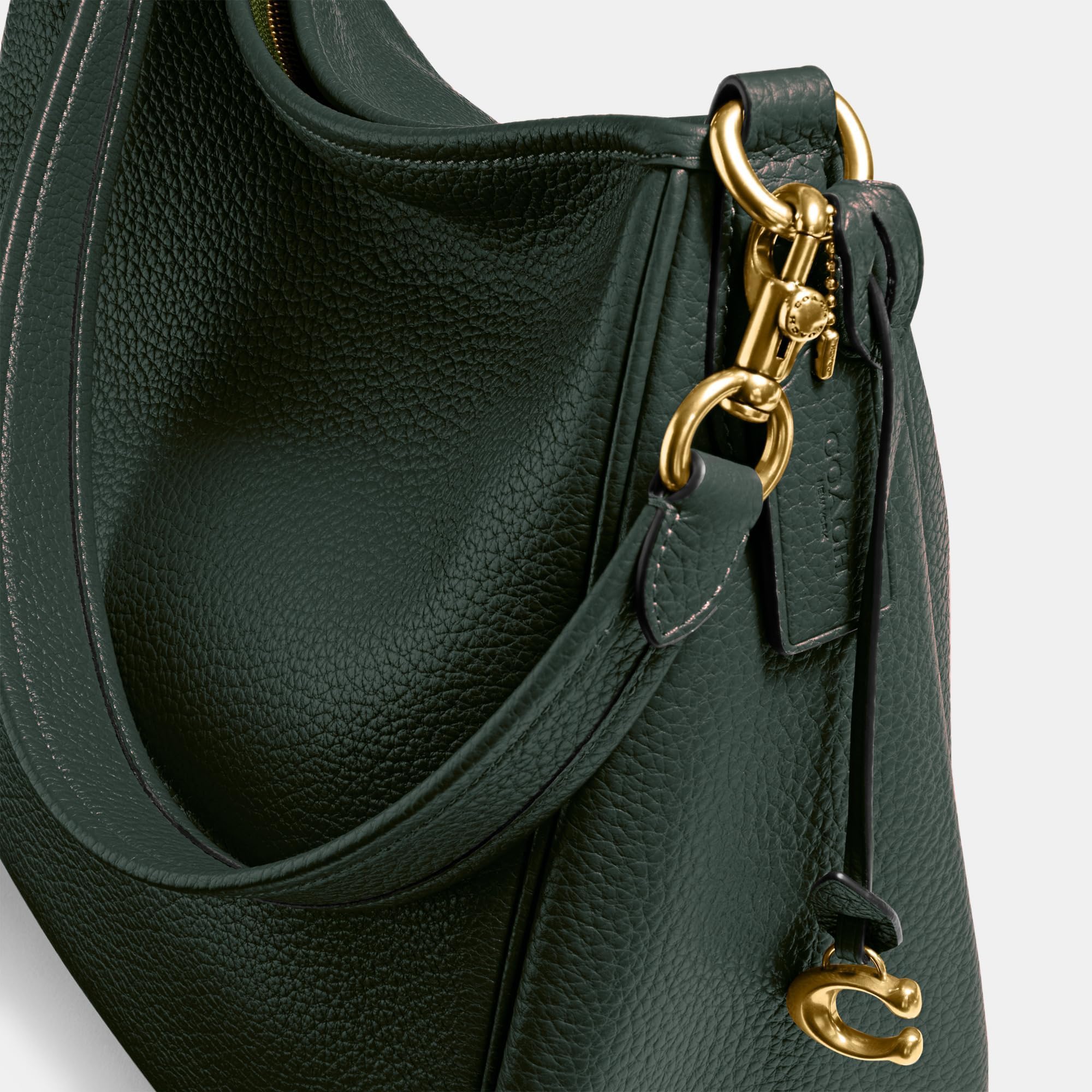 Coach Soft Pebble Leather Cary Shoulder Bag Amazon Gree | B2B