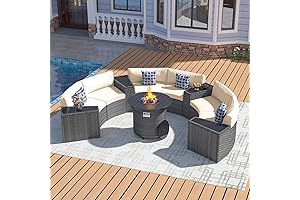 11-Piece Fire Pit Set: Ultimate Outdoor Oasis for Cozy Evenings