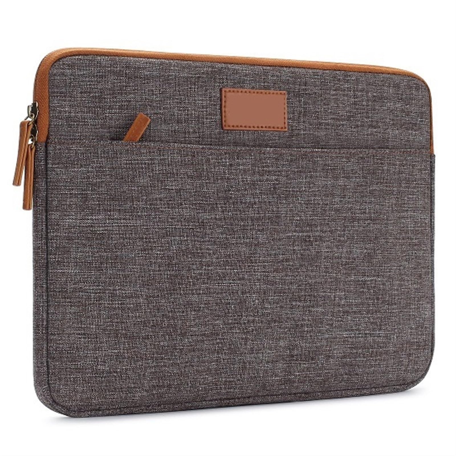 10 11 13 14 Custodia for Laptop da 15,6 Pollici Custodia in Tela Borsa for Tablet Proteggi la Custodia for Computer Custodia in Pelle Borsa Notebook(Brown,13-inch)