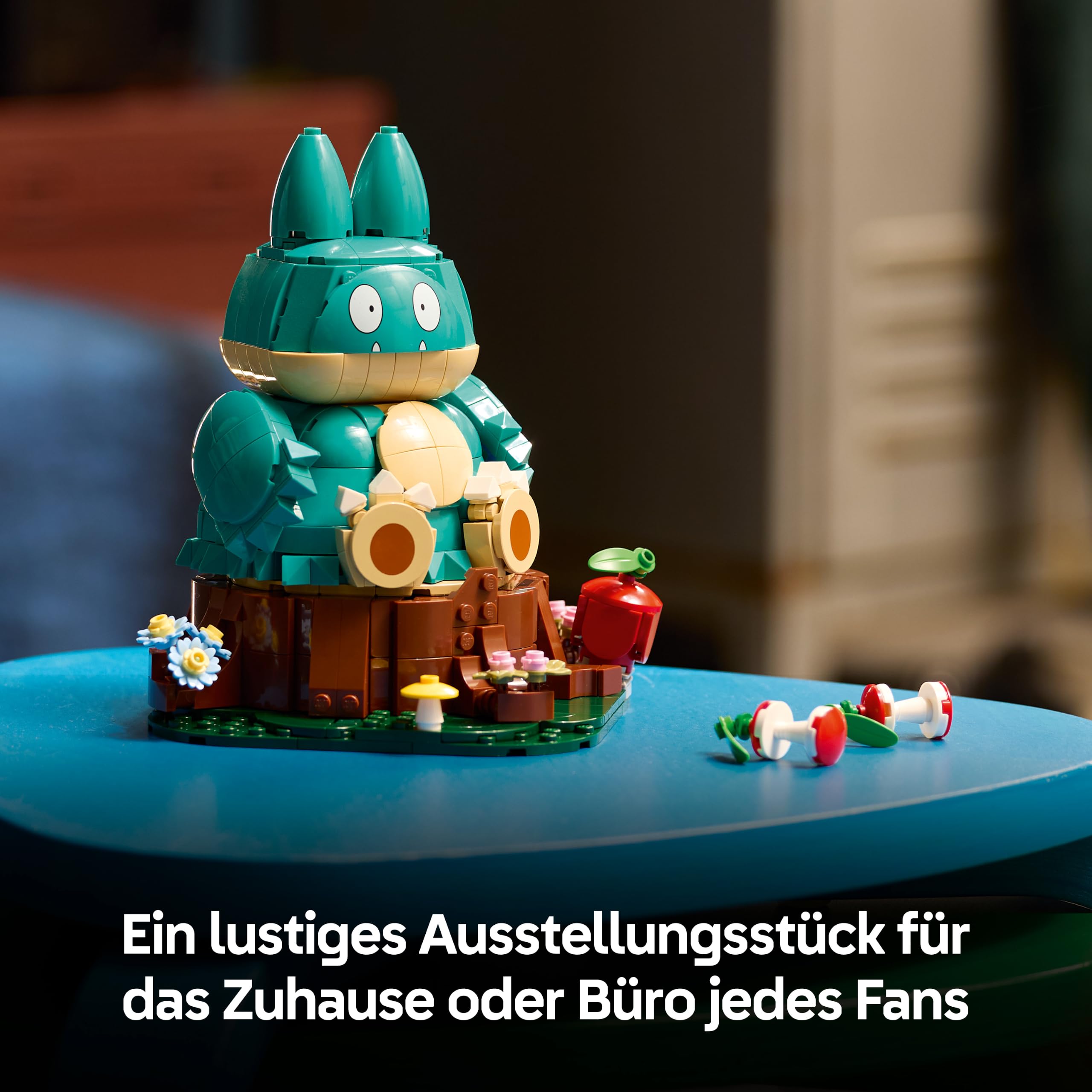 LEGO Pokémon Mampfaxo Figur - Modellbausatz für Erwachsene - Bauspielzeug aus dem Videospiel mit beweglichen Gliedmaßen & Kopf - DIY Zimmer Deko - Sammelbares Gaming Geschenk - 72150