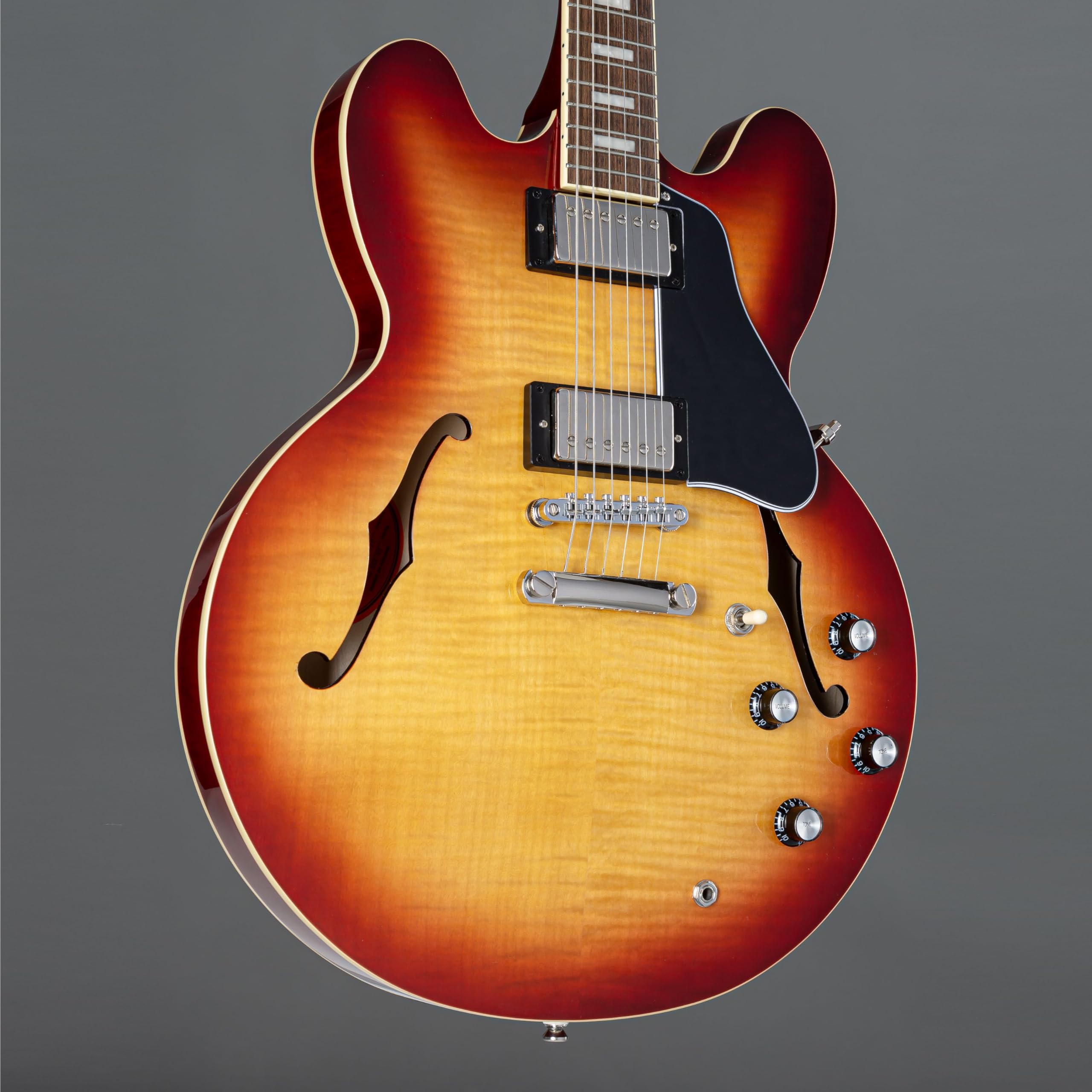 Amazon.com: Epiphone ES335 Figured Top Semi Hollowbody, Ráfaga de