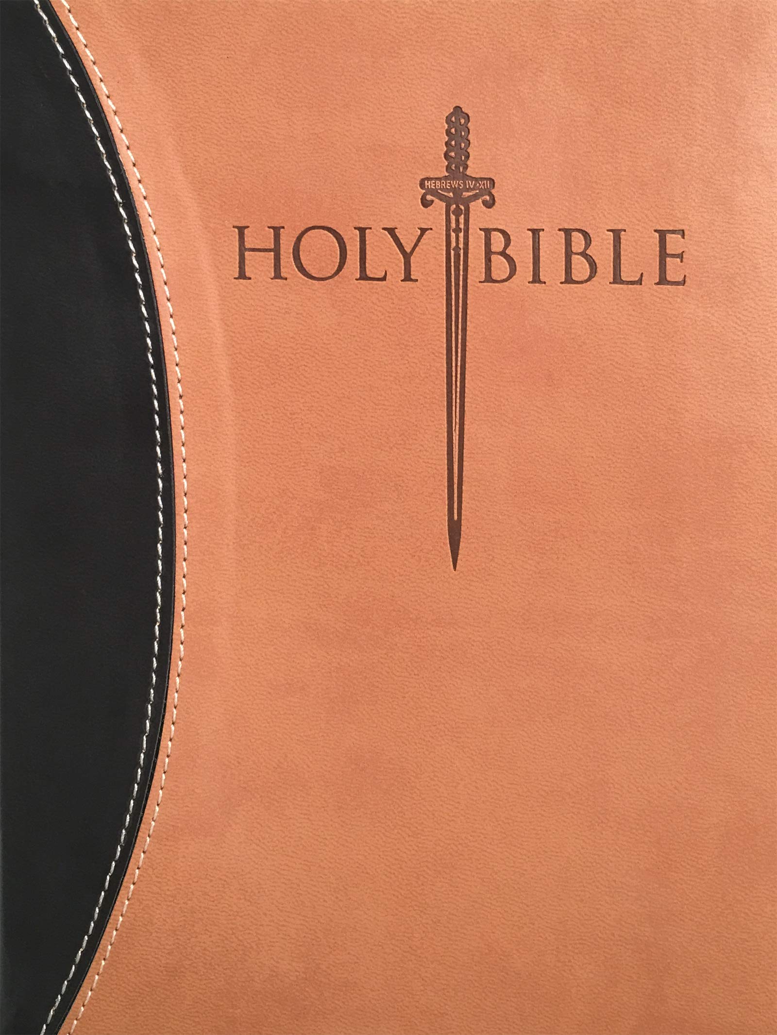 KJV Sword Study Bible Giant Print Black Tan Ultrasoft Indexed