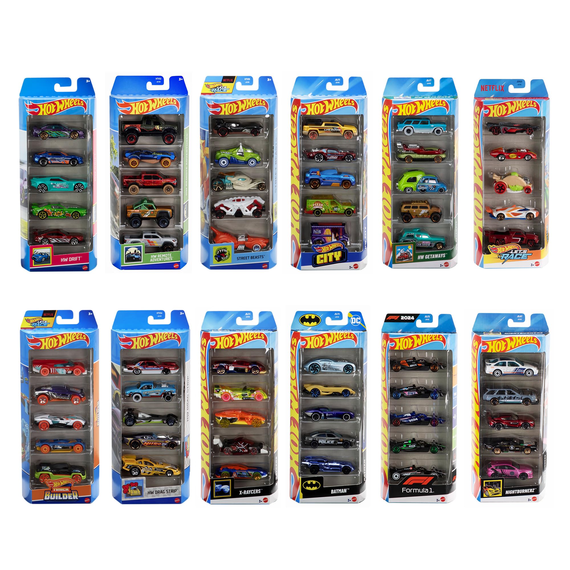 Amazon | ホットウィール(Hot Wheels) 5カーパック アソート 12種