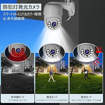 最新wifi強化版防犯カメラ 1080P 暗視撮影 マイク内蔵 双方向音声 Amazon.co.jp: 【2025年WIFI強化版 防犯力ㄨラ】 双方向通話