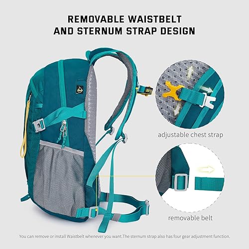 Miniatura 3 de SKYSPER Mochila de senderismo pequeña, 20 L, ligera, mochila de viaje para mujeres y hombres