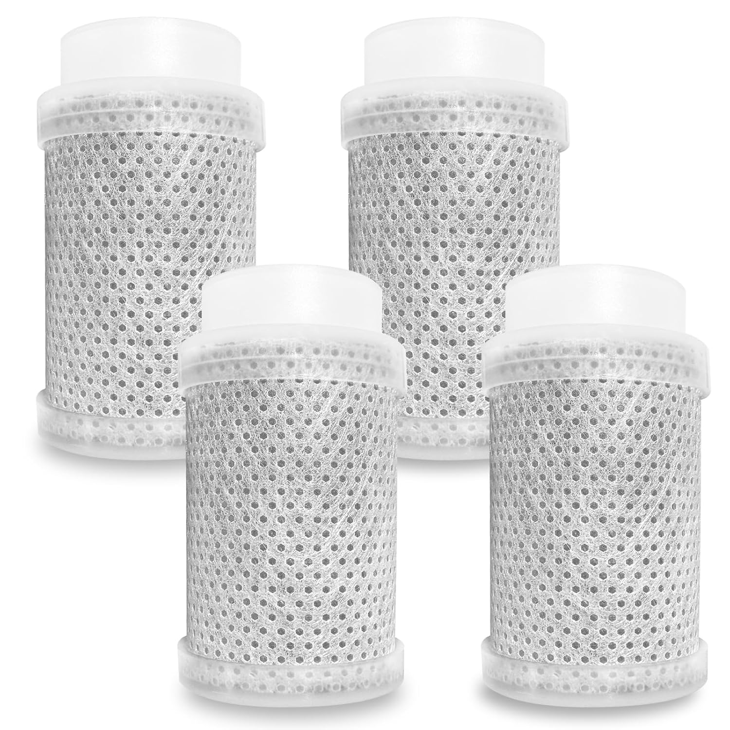 [Upgraded Version] Carbon Fiber Filter Replacements for Bathroom and Kitchen Faucet Water Filter -4PCS