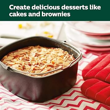 Philips Airfryer XXL Baking Master Kit for Philips Airfryer XXL models, Baking Pan and Silicone Muffin Cups, Dishwasher Safe Parts for Easy Cleaning and Storage, HomeID App, Black (HD9952/01)