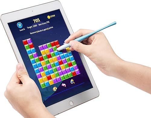 Miniatura 4 de Lápiz capacitivo de cintura delgada para pantallas táctiles, lápiz óptico para iPhone, iPad, Kindle Fire con 8 puntas de fibra de repuesto