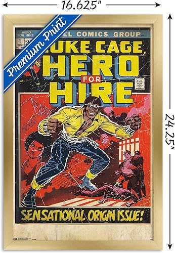 Miniatura 9 de Trends International Marvel Comics-Luke Cage-Hero - Póster de pared #1, 22.375 x 34 pulgadas, versión con marco negro