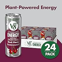 Vista 24 de V8 +Energy Sparkling Strawberry Kiwi Juice Energy Drink, lata de 11.5 onzas líquidas (paquete de 4)