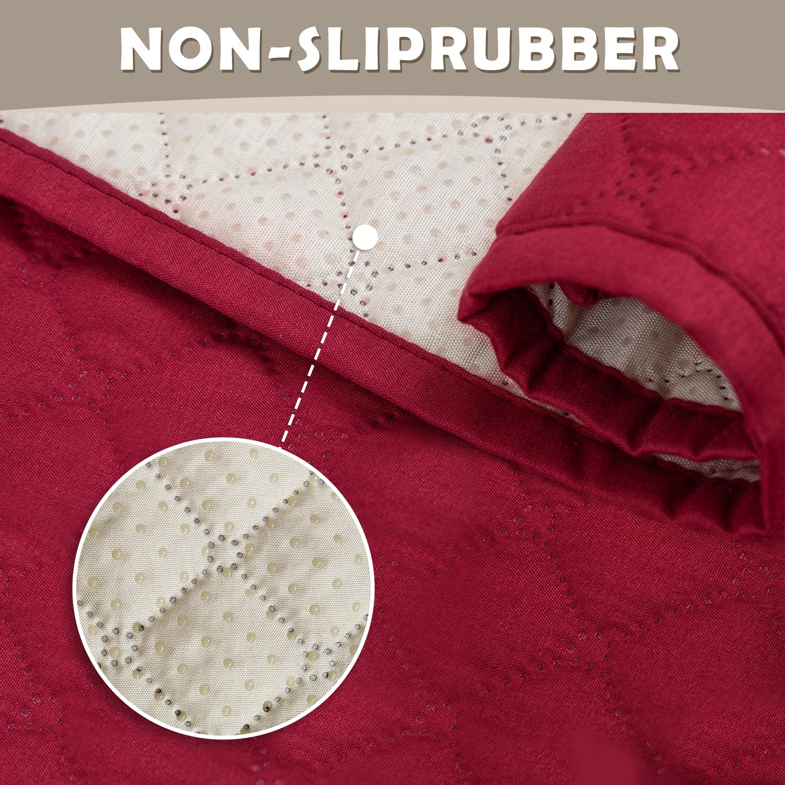 Lydevo Copridivano Impermeabile Copridivano 1 Posto con Braccioli per Animali Salvadivano Antigraffio Copridivano Trapuntato per Gatto Cani,Bordeaux