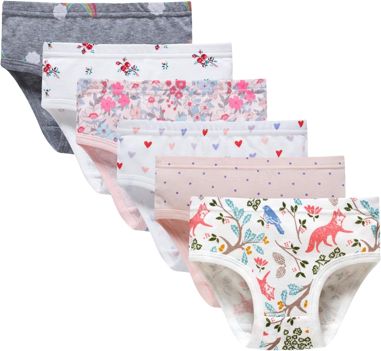 Soft Cotton Underwear Toddler Girls'Briefs Soft Undies