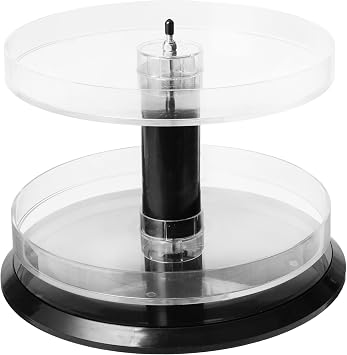 Azar Displays 227020 11 Dia x 8 H 2-Tier Round Counter Display