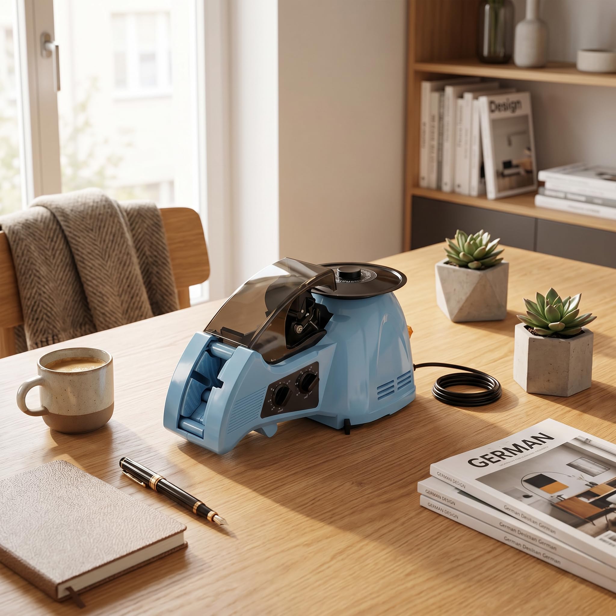Automatischer Elektrischer Klebebandspender 5-25mm Bandbreite für Büro und Zuhause mit verstopfungsfreier Technologie EU-Stecker Hochwertige Klinge