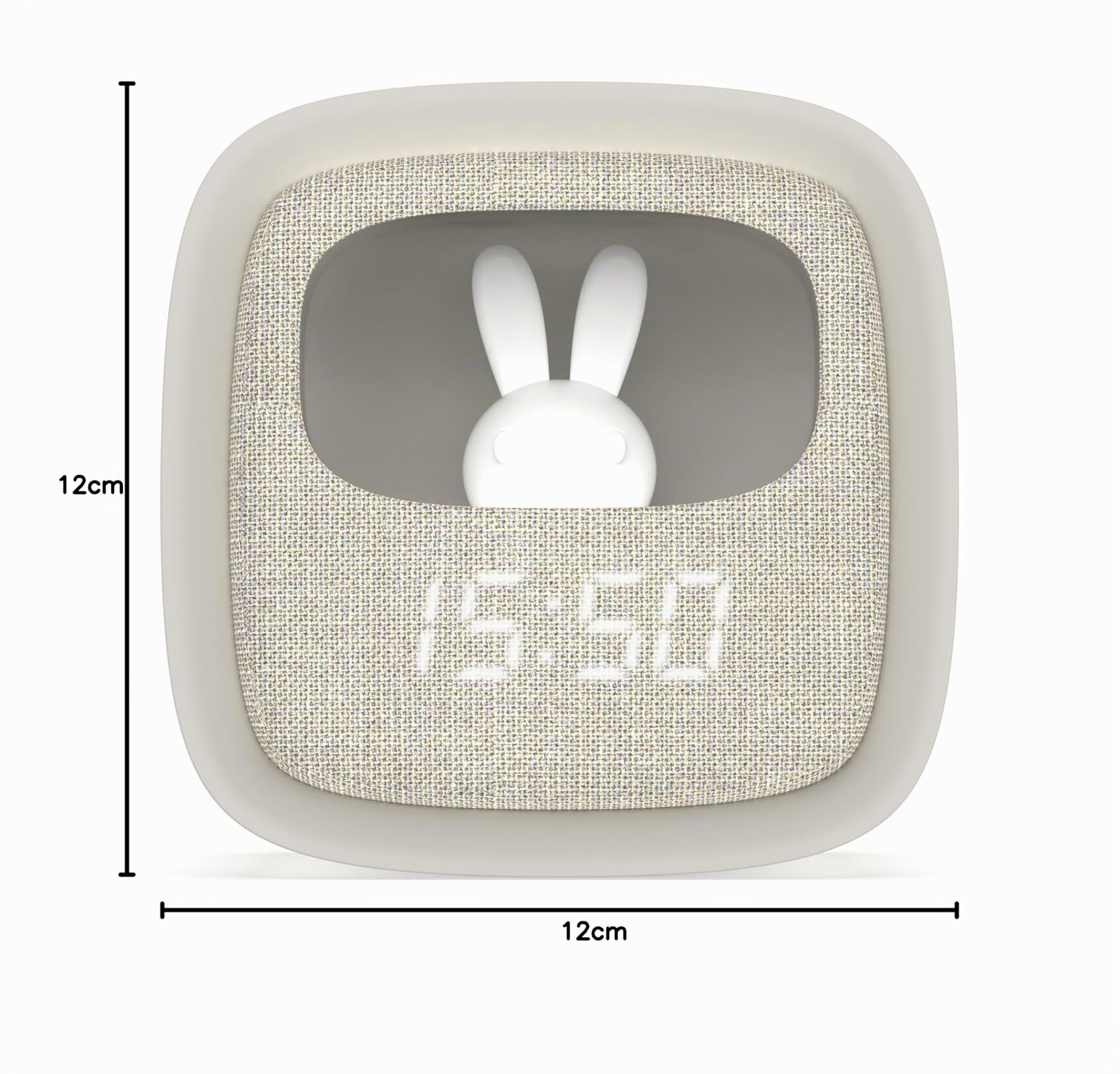 Mob – Mobility ON Board Billy Clock Wecker und Nachtlicht für Kinder, Rahmen aus Kunststoff, (grau)