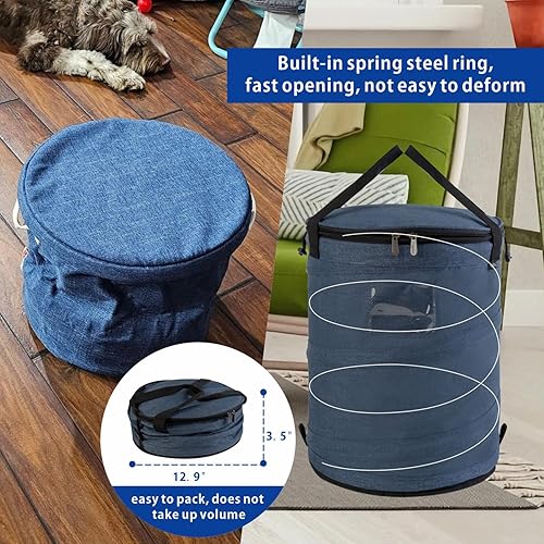 Miniatura 4 de Organizador de almacenamiento de juguetes y tapete de juego para niños, caja de juguetes plegable para habitaciones, cesta de almacenamiento de