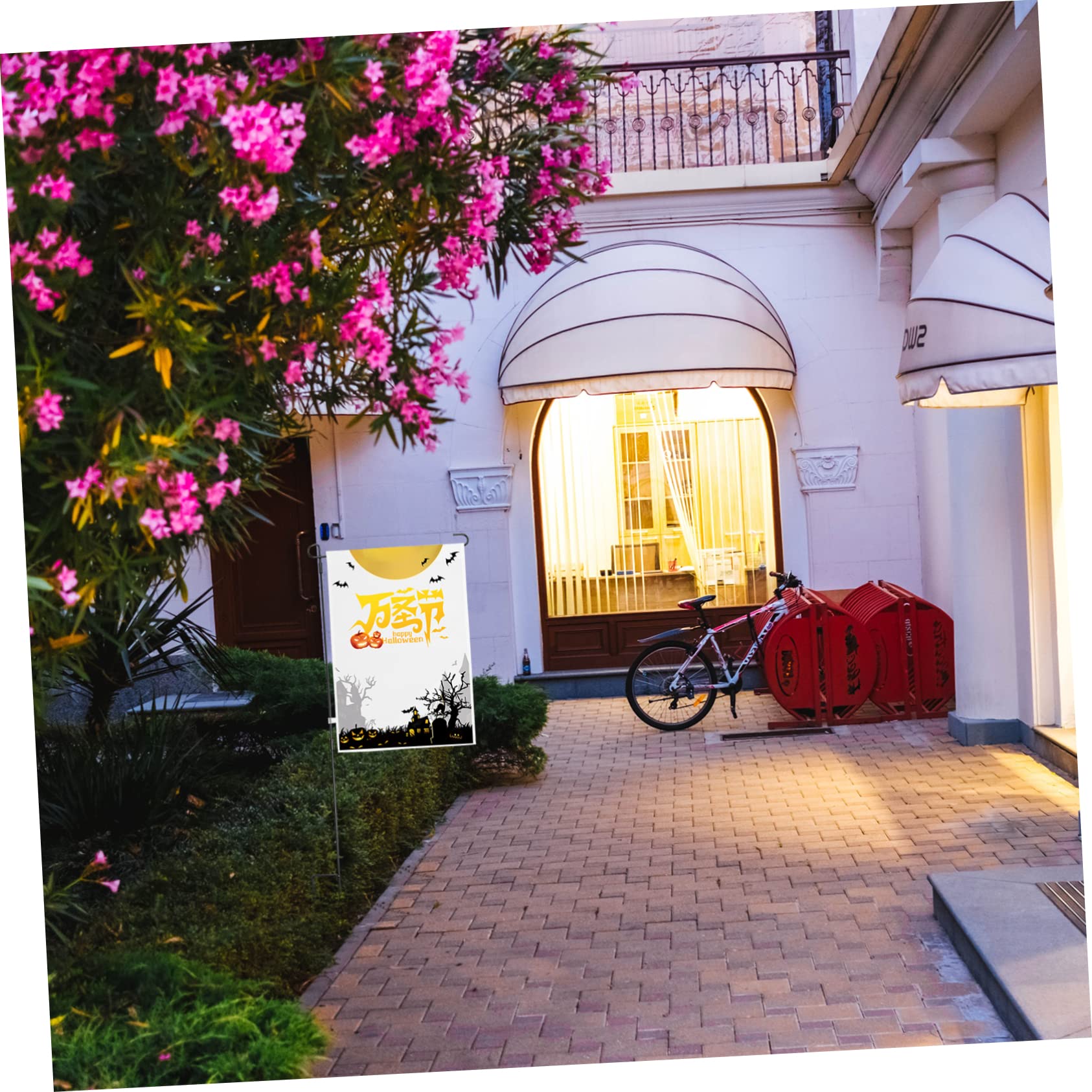 BESTonZON 3 Sätze Teiliges Weiße Gartenflaggen Diy Garten Dekoration Einfache Flaggen Für Festlichkeiten Innen Und Außenbereich Ornamente Für Persönliche Gestaltung 10 Stück * 3