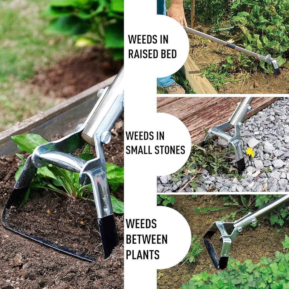 効率的なガーデニングのためのスチール調節可能なフラ鍬(6セクション 効率的なガーデニングのためのスチール調節可能なフラ鍬(6セクション