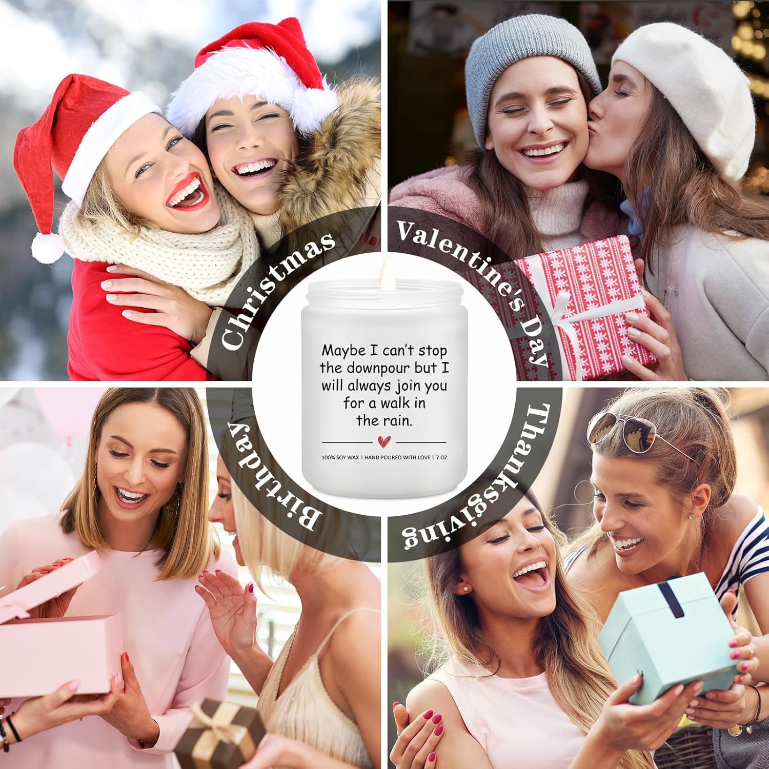 Thinking of You Gifts for Women, Get Well Inspirational Friendship Gifts for Friends Bestie, Sympathy Bereavement Thoughtful Gift for Best Friend - 7 Oz Lavender Candle - Image 5